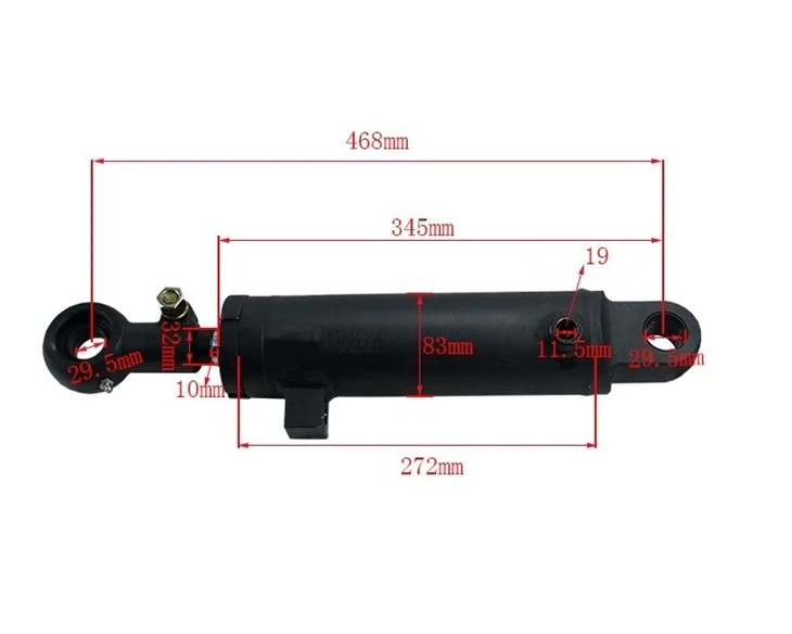 Hydraulic Tilt Cylinder 63134901600 For Baoli2-3Ton